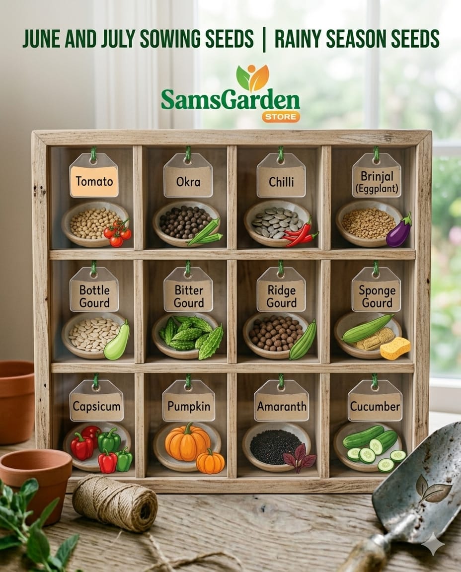 June & July Sowing Seeds (20 Verities)