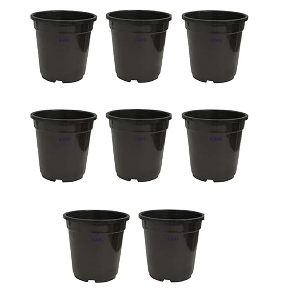 Black Color Garden Thermoform Pot 8 Inch