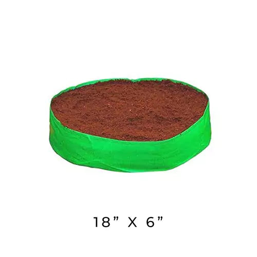 HDPE Round Spinach Grow Bag – 18×6 Inches – 240 GSM