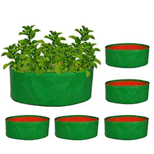 HDPE Round Spinach Grow Bag – 12×6 Inches – 240 GSM