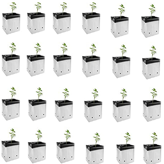 LDPE White Grow Bags Set 25