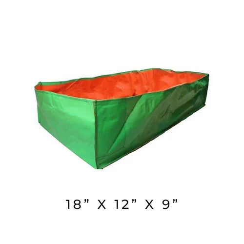 HDPE Rectangular Size Grow Bag – 18x12x9 Inches – 240 GSM