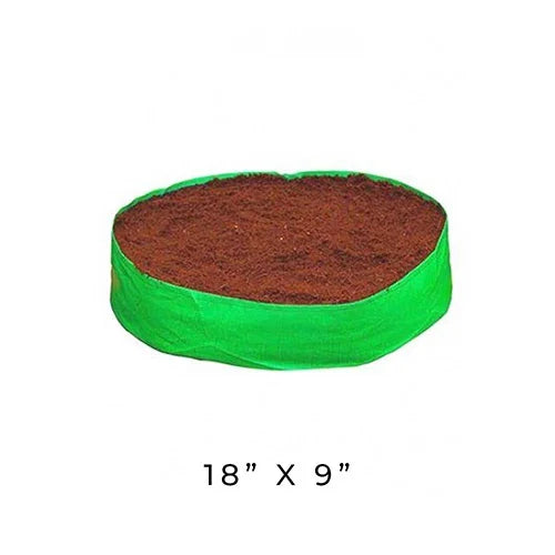 HDPE Round Spinach Grow Bag – 18×9 Inches – 240 GSM